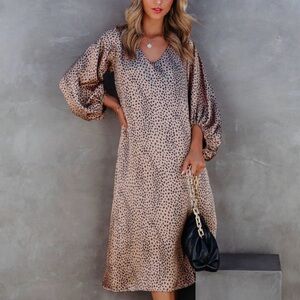 Vici Balloon Sleeve Dress